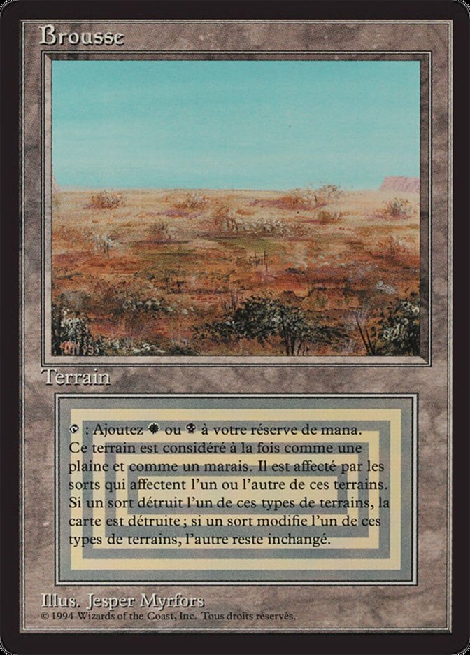 Magic the Gathering Card - Scrubland - MTG Circle