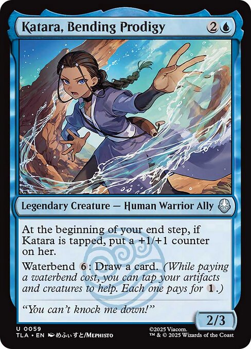 Magic the Gathering Card - Katara, Bending Prodigy - MTG Circle