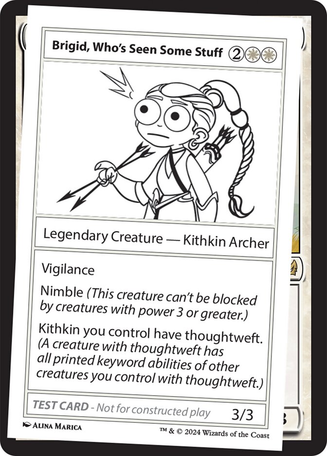 Magic the Gathering Card - Brigid, Who's Seen Some Stuff - MTG Circle