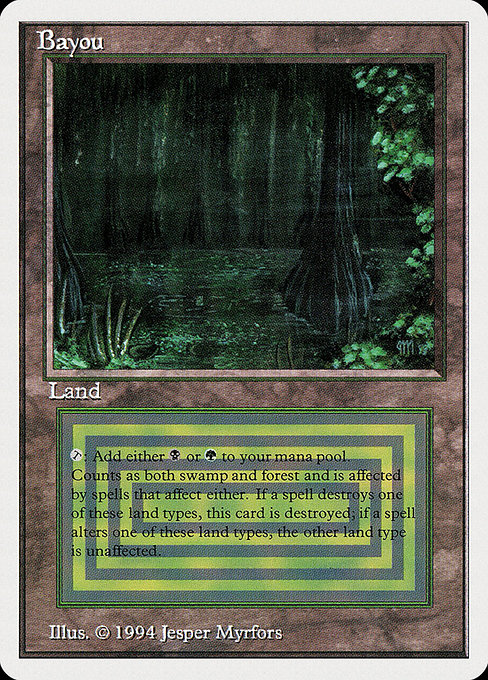 Magic the Gathering Card - Bayou - MTG Circle