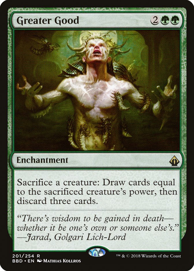 Magic the Gathering Card - Greater Good - MTG Circle