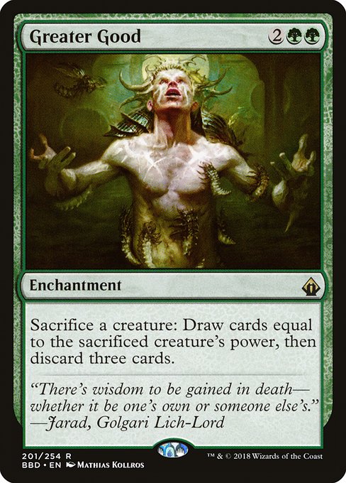 Magic the Gathering Card - Greater Good - MTG Circle
