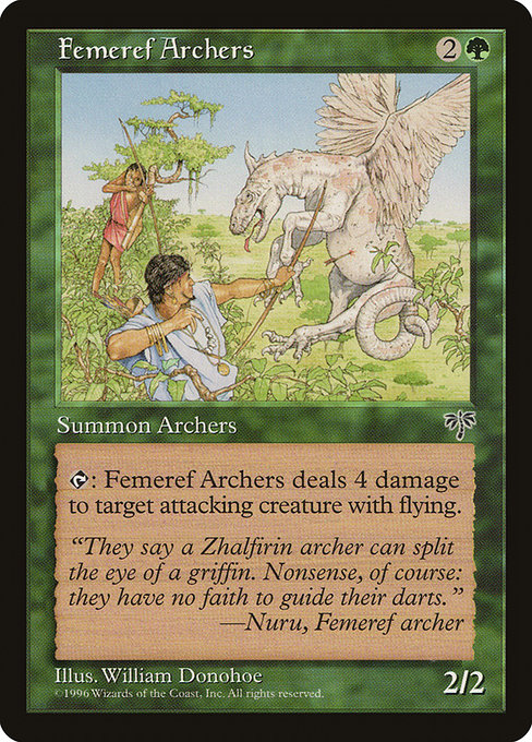 Magic the Gathering Card - Femeref Archers - MTG Circle