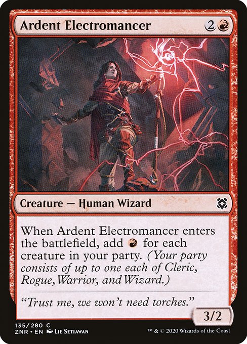 Magic the Gathering Card - Ardent Electromancer - MTG Circle