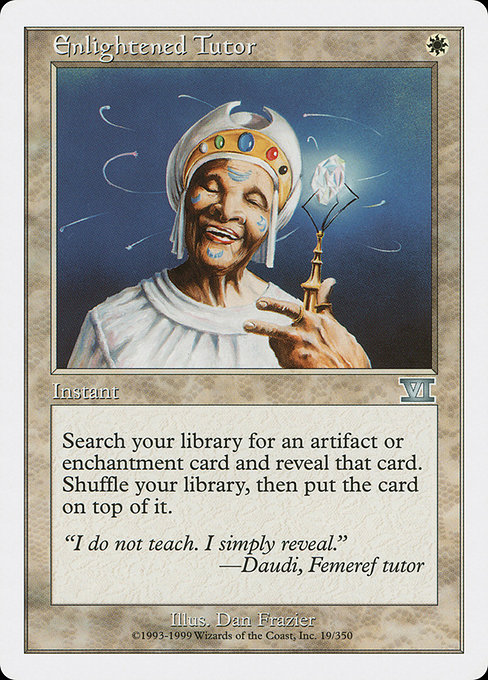 Magic the Gathering Card - Enlightened Tutor - MTG Circle