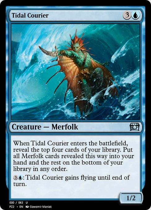 Magic the Gathering Card - Tidal Courier - MTG Circle