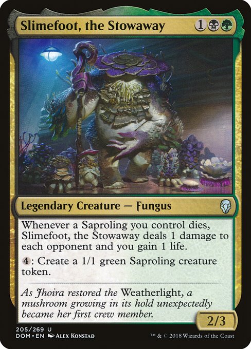 Magic the Gathering Card - Slimefoot, the Stowaway - MTG Circle