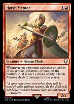 Magic the Gathering Card - Harsh Mentor - MTG Circle
