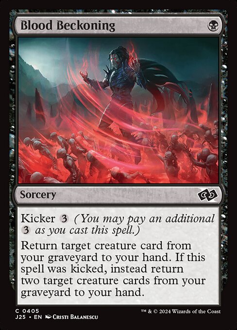 Magic the Gathering Card - Blood Beckoning - MTG Circle