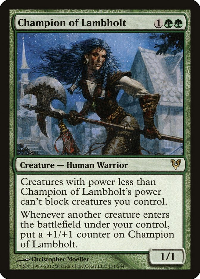 Magic the Gathering Card - Champion of Lambholt - MTG Circle
