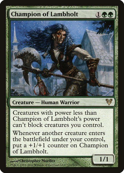 Magic the Gathering Card - Champion of Lambholt - MTG Circle