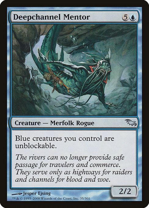 Magic the Gathering Card - Deepchannel Mentor - MTG Circle