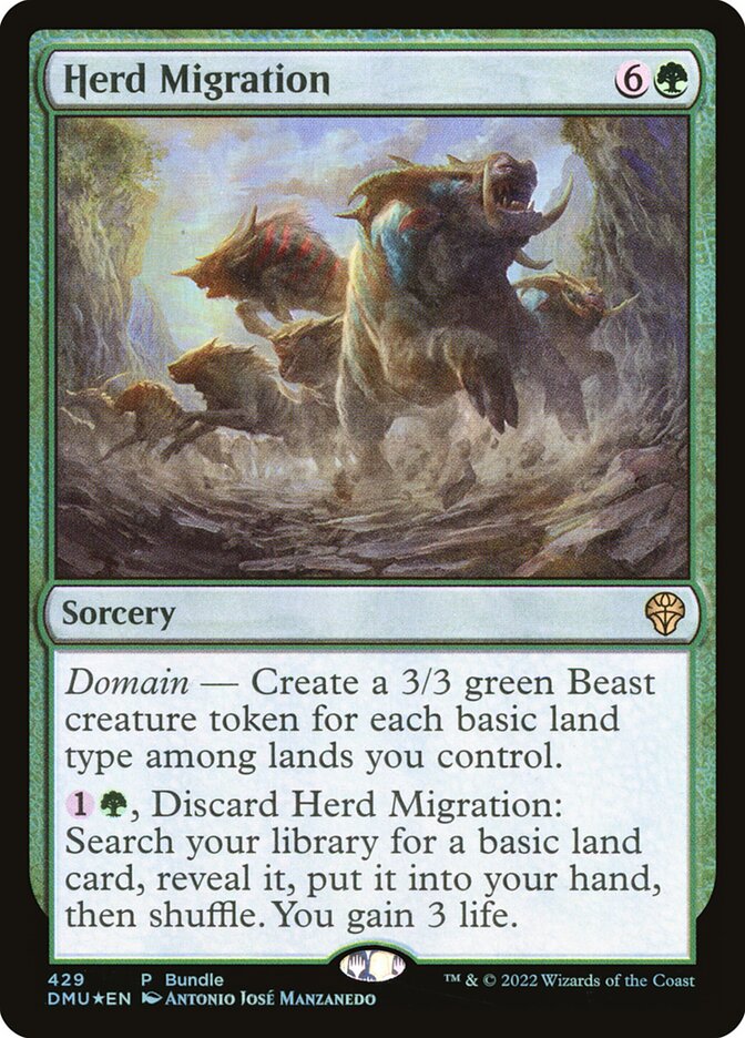 Magic the Gathering Card - Herd Migration - MTG Circle