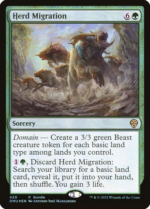 Magic the Gathering Card - Herd Migration - MTG Circle