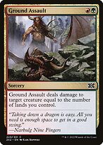 Magic the Gathering Card - Ground Assault - MTG Circle