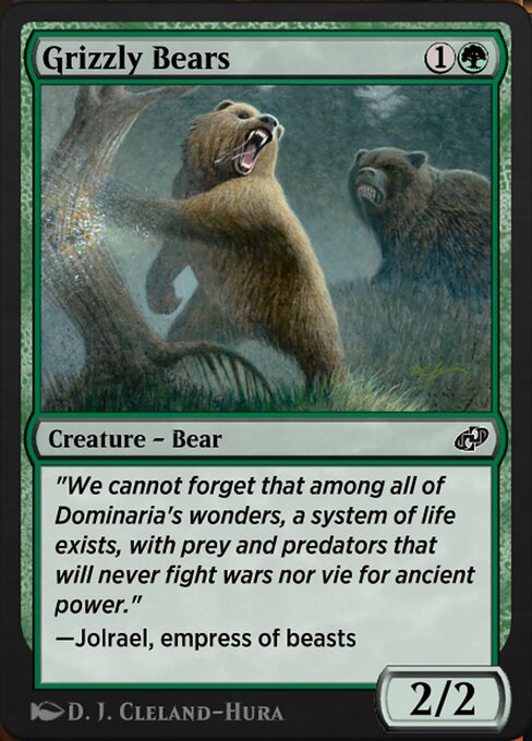 Magic the Gathering Card - Grizzly Bears - MTG Circle