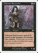 Magic the Gathering Card - Dakmor Sorceress - MTG Circle