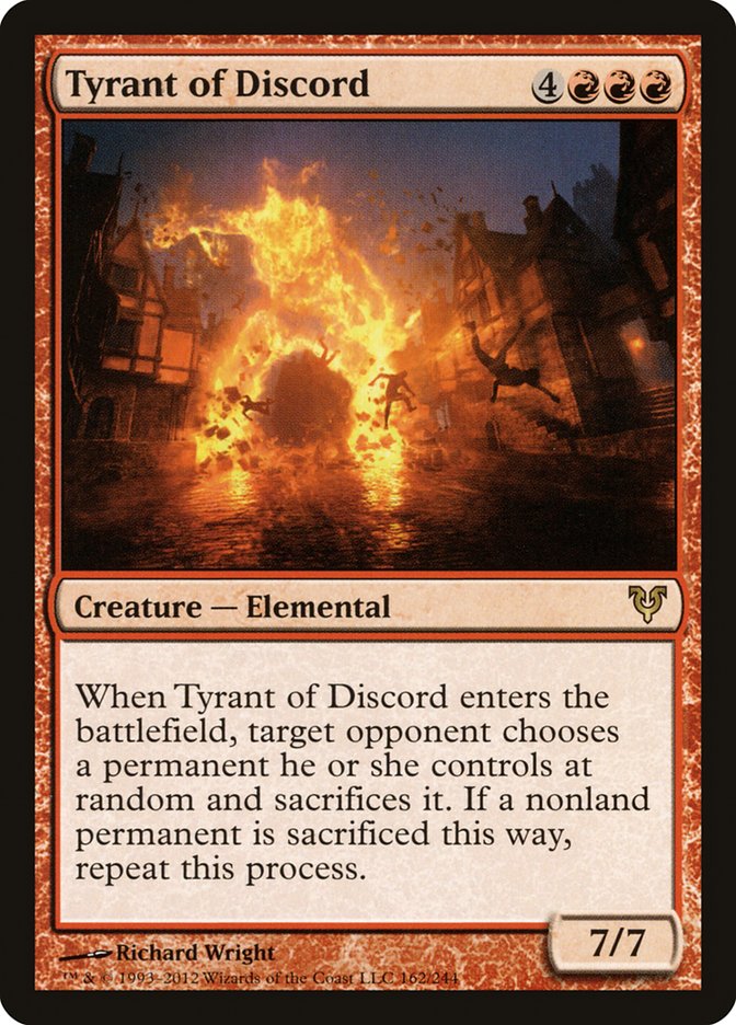 Magic the Gathering Card - Tyrant of Discord - MTG Circle