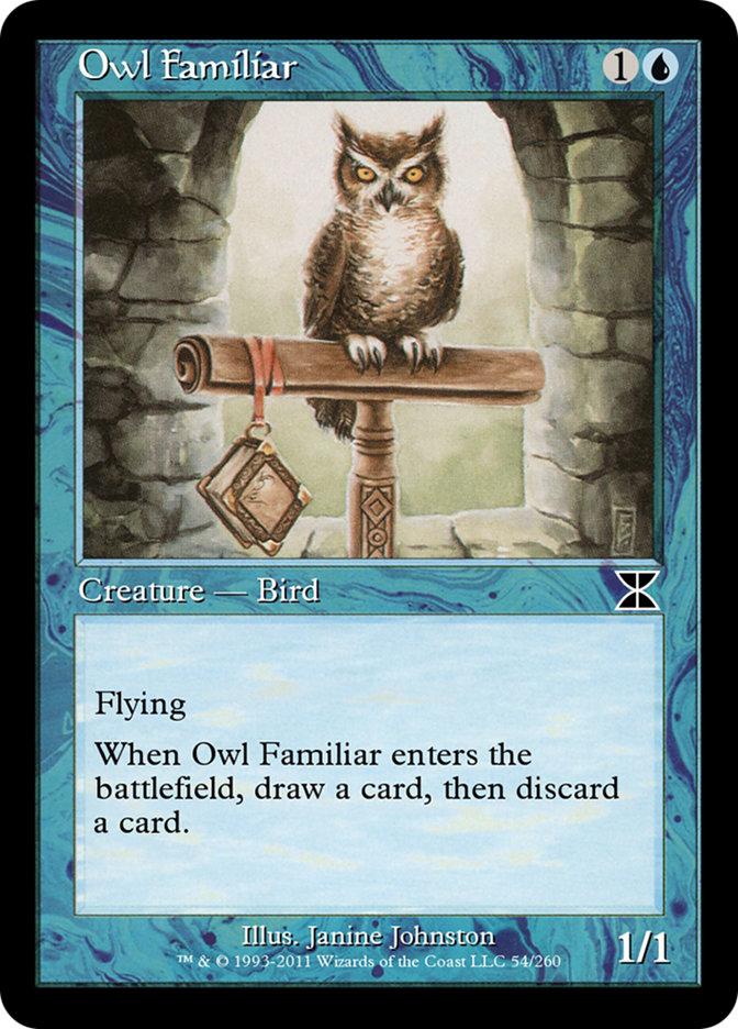 Magic the Gathering Card - Owl Familiar - MTG Circle