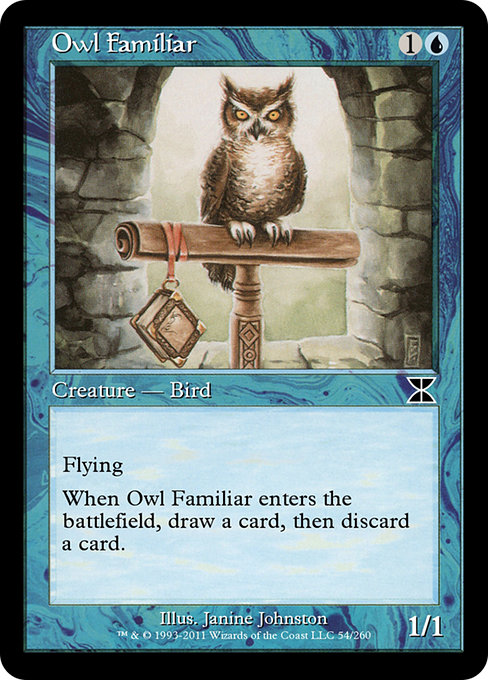 Magic the Gathering Card - Owl Familiar - MTG Circle