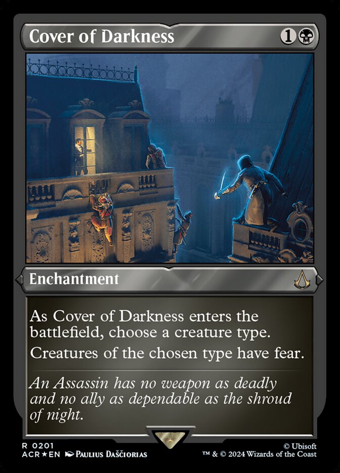 Magic the Gathering Card - Cover of Darkness - MTG Circle