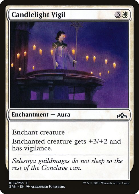 Magic the Gathering Card - Candlelight Vigil - MTG Circle