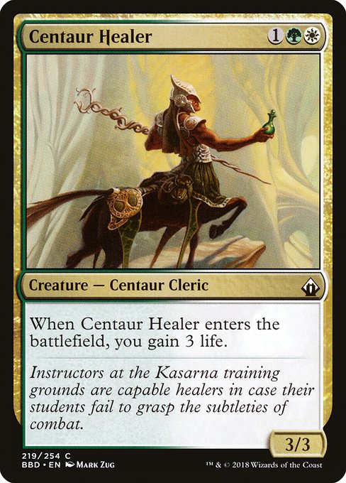 Magic the Gathering Card - Centaur Healer - MTG Circle
