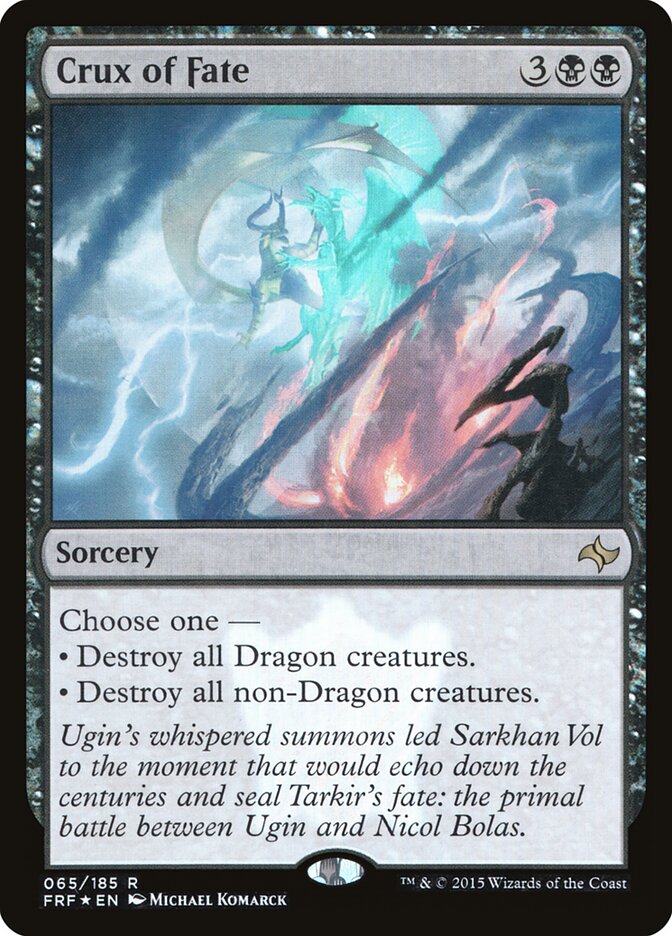 Magic the Gathering Card - Crux of Fate - MTG Circle