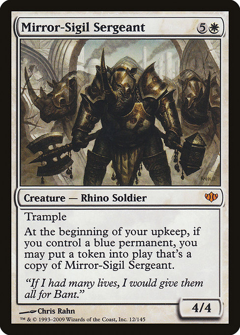 Magic the Gathering Card - Mirror-Sigil Sergeant - MTG Circle