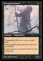 Magic the Gathering Card - Changeling Outcast - MTG Circle