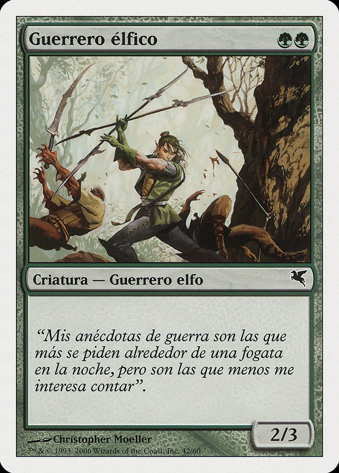 Magic the Gathering Card - Elvish Warrior - MTG Circle