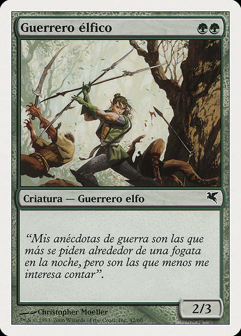 Magic the Gathering Card - Elvish Warrior - MTG Circle