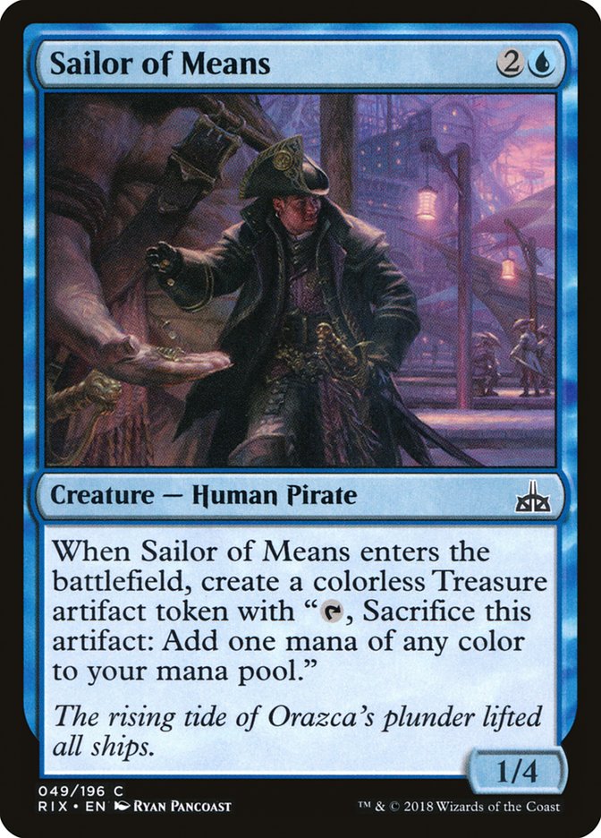 Magic the Gathering Card - Sailor of Means - MTG Circle