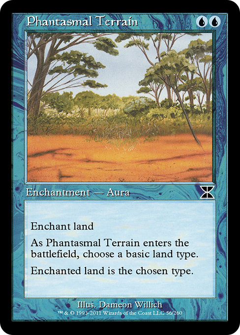 Magic the Gathering Card - Phantasmal Terrain - MTG Circle