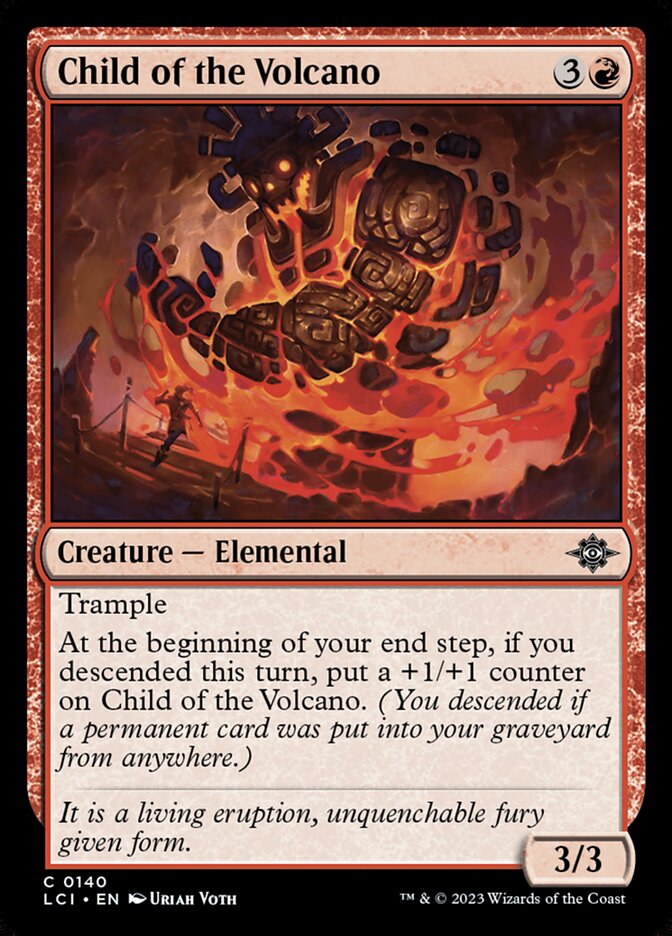 Magic the Gathering Card - Child of the Volcano - MTG Circle