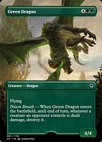 Magic the Gathering Card - Green Dragon - MTG Circle