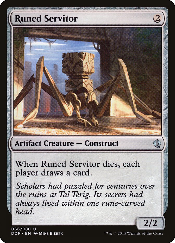 Magic the Gathering Card - Runed Servitor - MTG Circle