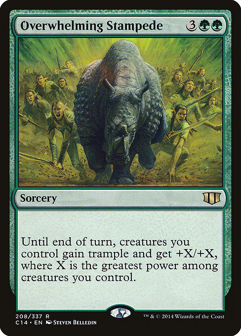 Magic the Gathering Card - Overwhelming Stampede - MTG Circle