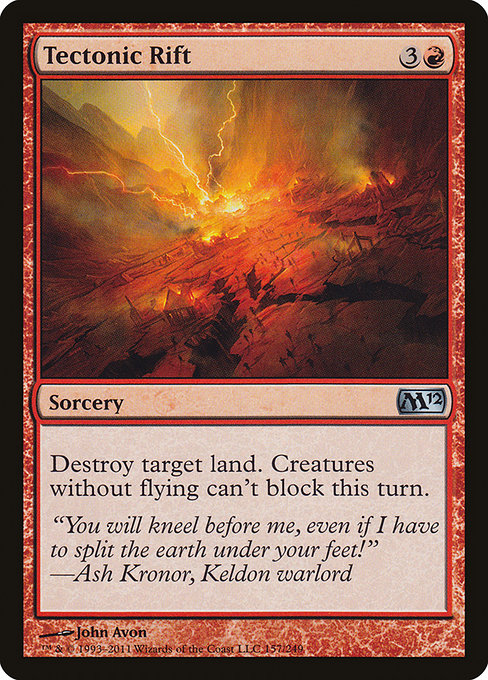 Magic the Gathering Card - Tectonic Rift - MTG Circle