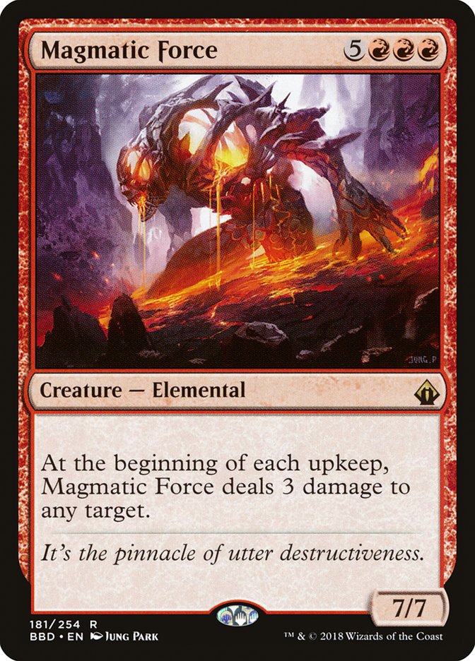 Magic the Gathering Card - Magmatic Force - MTG Circle
