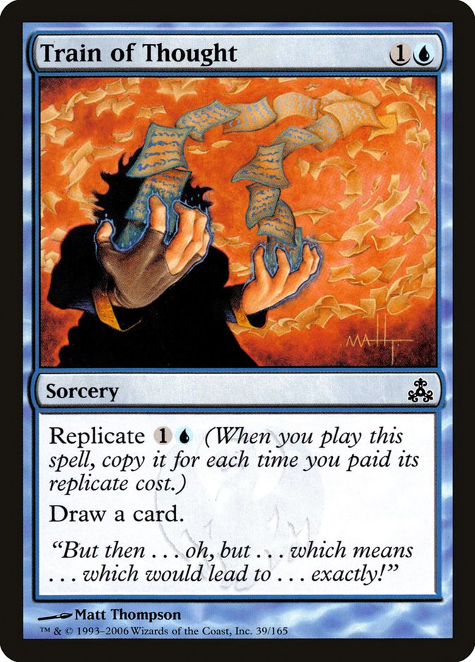 Magic the Gathering Card - Train of Thought - MTG Circle