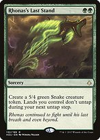 Magic the Gathering Card - Rhonas's Last Stand - MTG Circle