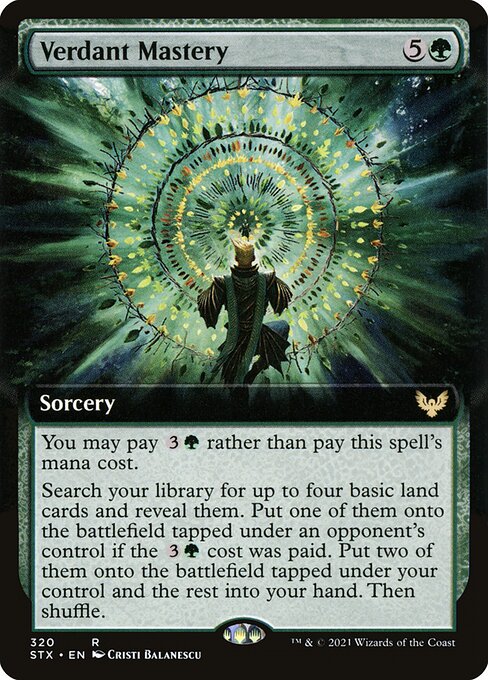Magic the Gathering Card - Verdant Mastery - MTG Circle
