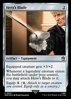 Magic the Gathering Card - Hero's Blade - MTG Circle