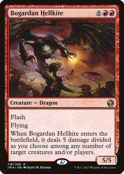 Magic the Gathering Card - Bogardan Hellkite - MTG Circle