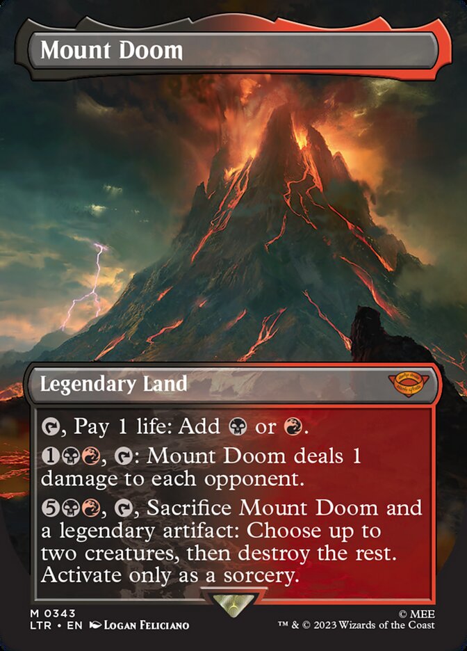 Magic the Gathering Card - Mount Doom - MTG Circle