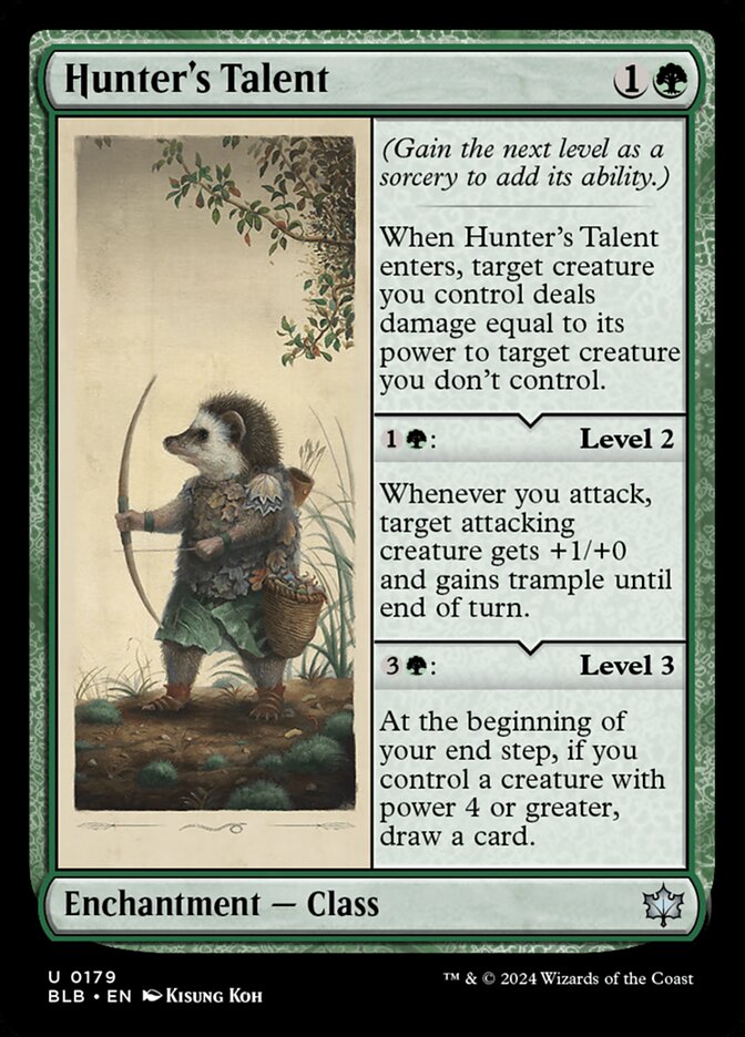 Magic the Gathering Card - Hunter's Talent - MTG Circle