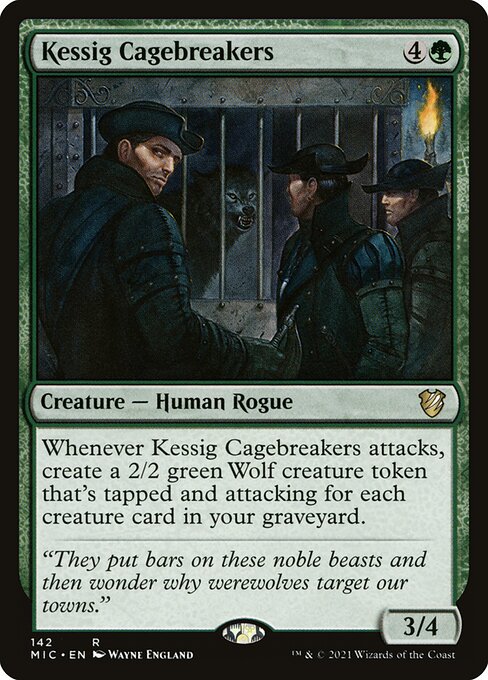 Magic the Gathering Card - Kessig Cagebreakers - MTG Circle
