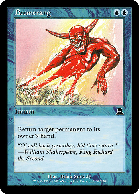 Magic the Gathering Card - Boomerang - MTG Circle