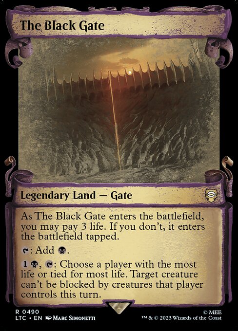 Magic the Gathering Card - The Black Gate - MTG Circle